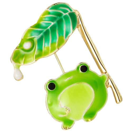 FRCOLOR Frosch Brosche Metall Dekorative Nadel Für Kleidung Hut Schal Rucksack Herren Damen Geschenk von FRCOLOR