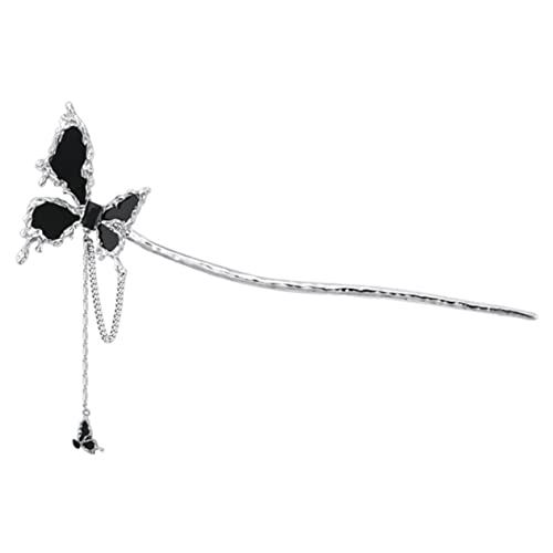 Haarnadel haar spangen haarclips haaraccessoires haarhalter haar klammerm Haarbänder für Damen schwarze Haarspangen Haarschmuck für Damen Haarstock Haarknoten für Mädchen Metall FRCOLOR von FRCOLOR