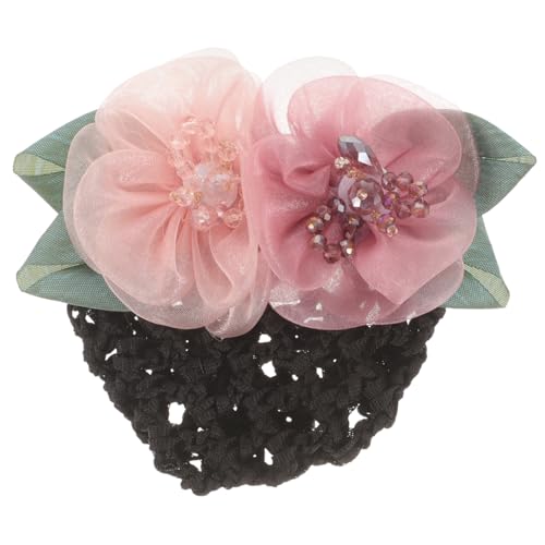 FRCOLOR Haarnetz für Damen Dutt Haarnetz Blumen Haarknoten Abdeckung Haar Accessoires für Pflegekräfte Wiederverwendbar von FRCOLOR
