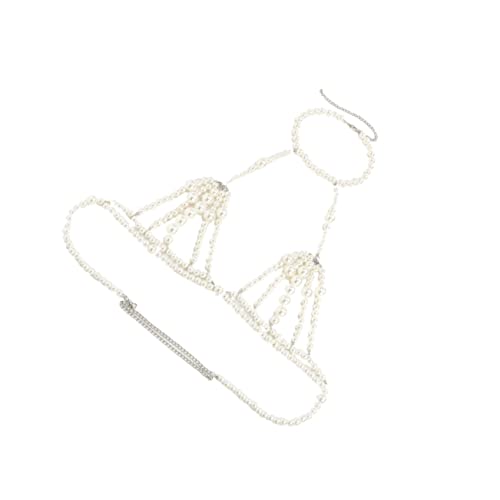 FRCOLOR Perlen Körperkette Für Frauen -kette Dessous-accessoire Aus Kunstperlen Und Langlebig Sicher Zu Tragen Für Tanzpartys Hochzeitsfeiern Romantische Verabredungen von FRCOLOR
