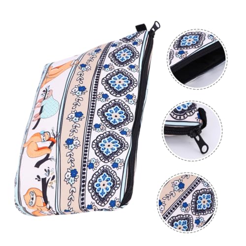 FRCOLOR Schminktasche Mit Faultier- Kosmetikbehälter Aufbewahrungstasche Für Reisen Und Zuhause Tragbare Schminkbeutel Für Damen von FRCOLOR