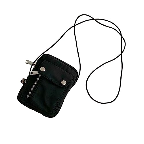 Mini Coin Purse Damen Umhängetasche Stilvolle Canvas Brusttasche für Freizeit Reisen Shopping Verstellbare Schulter Hüfttasche für Frauen von FRCOLOR