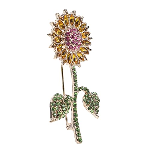 Sonnenblumen Brosche für Damen Kreative Anstecknadel Metall für Kleidung Schals Taschen Stilvolles Accessoire von FRCOLOR