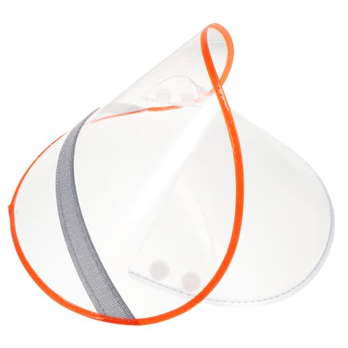 FRCOLOR Regenmantel Gesichtsschutz Hutschild Aus Transparentem Kunststoff Für Regenschutz Austauschbare Krempe Für Regenmäntel Einfache Befestigung Und Abnahme von FRCOLOR