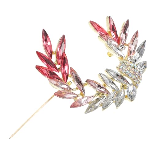 FRCOLOR Glaskristall-weizenbrosche Für Business-anzüge Hochzeiten Und Partys Formelle Kleidung Weizen-reversnadel Aus Metall Dekorative Brosche Für Frauen von FRCOLOR