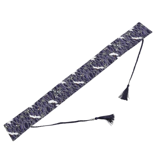 FRCOLOR Eleganter Breiter Taillengürtel Aus Weichem Material Mit Quaste Japanisches Kranichmuster Für Damen Für Kimono von FRCOLOR