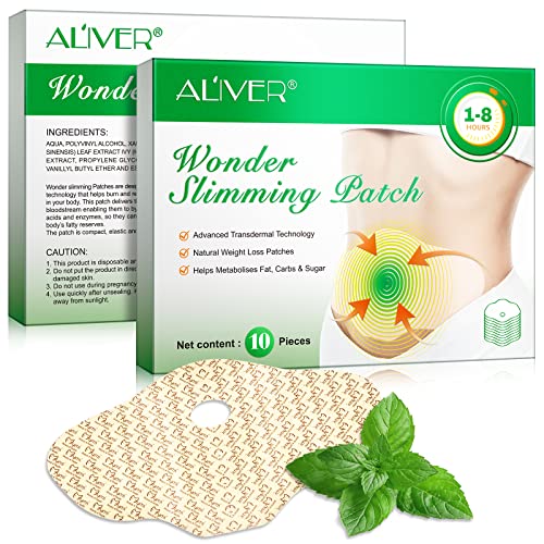 Abnehmen Patches, Slimming Patch，Weight Loss Sticker，Fettverbrennung Aufkleber,Weight Loss Sticker Anti Cellulite & Fat Burning Slim Patches für Bierbauch Bauchfett Eimer (20 Stück) von FRDUGA