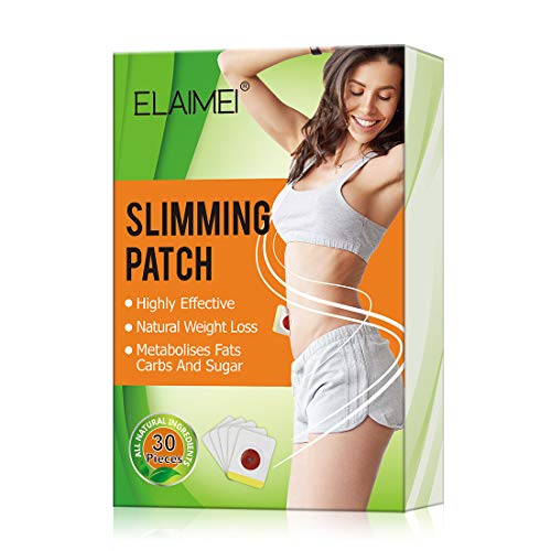 FRDUGA Slimming Patches,Schlankheits-Patches, Gewichtsverlust-Aufkleber, Bauchfett Verbrenner, ,Fettverbrennungs-Bauchfett-Weg-Aufkleber, zum Formen von Taille, Bauch und Gesäß, 30 Stück von Frduga