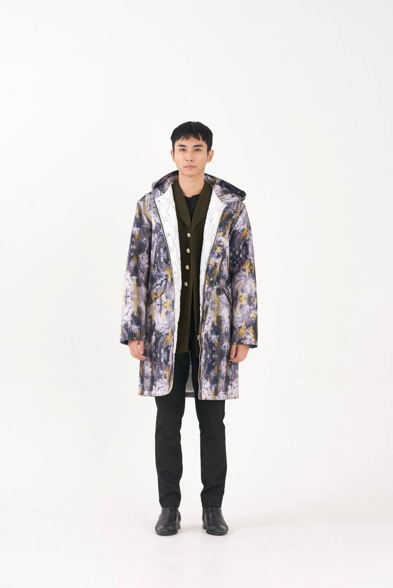 Winter Blues Unisex Hoody Wattierte Mantel_ Senf Gelb [M] von FREAKSBYKIMTAEHOON