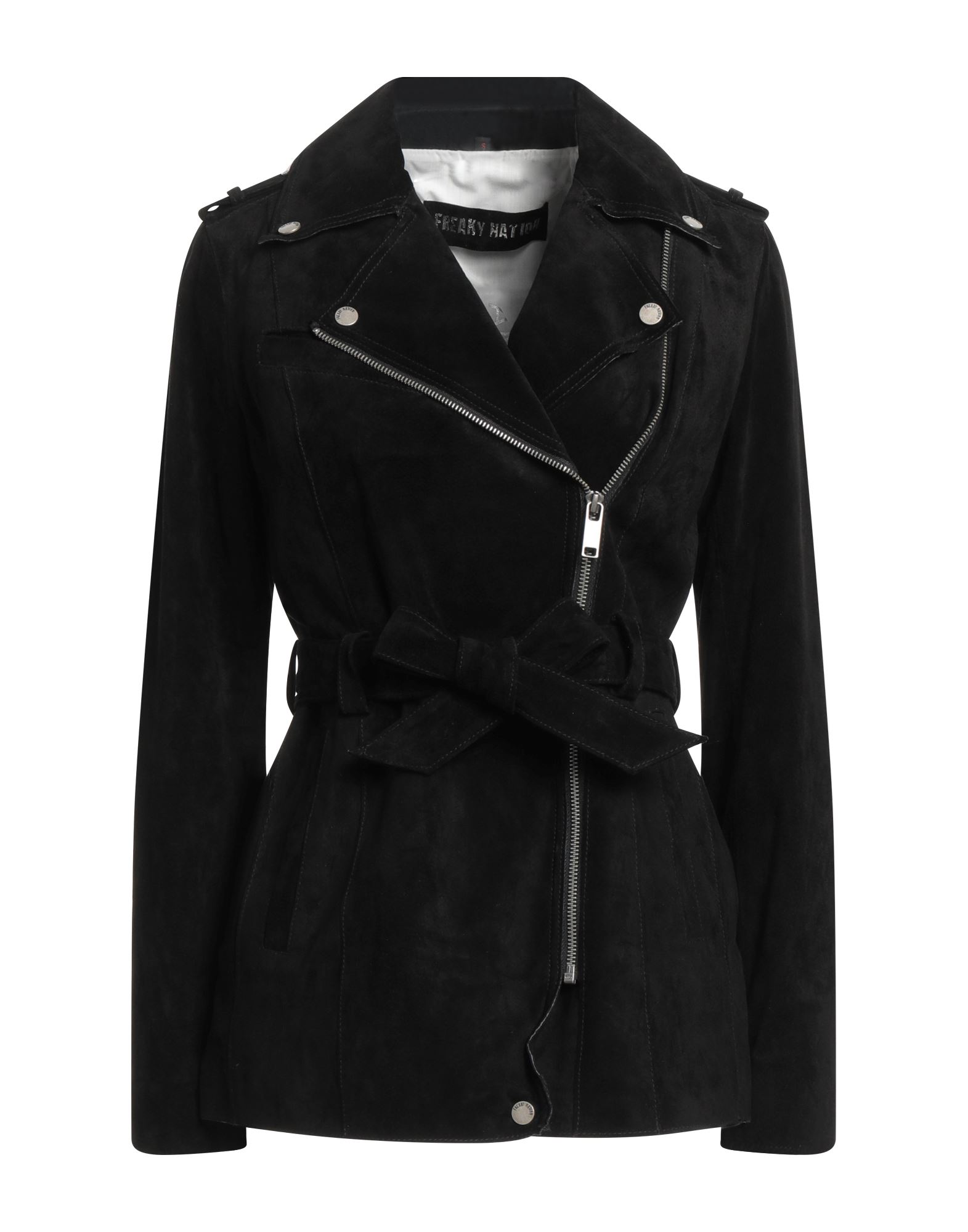 FREAKY NATION Jacke, Mantel & Trenchcoat Damen Schwarz von FREAKY NATION