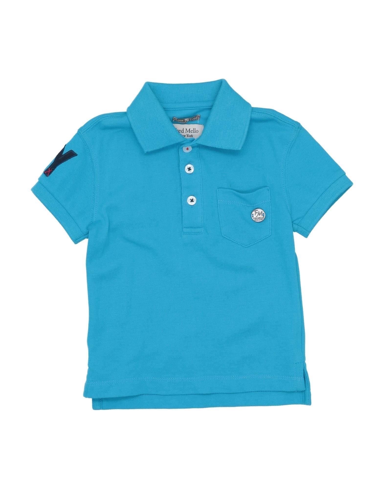 FRED MELLO Poloshirt Kinder Azurblau von FRED MELLO