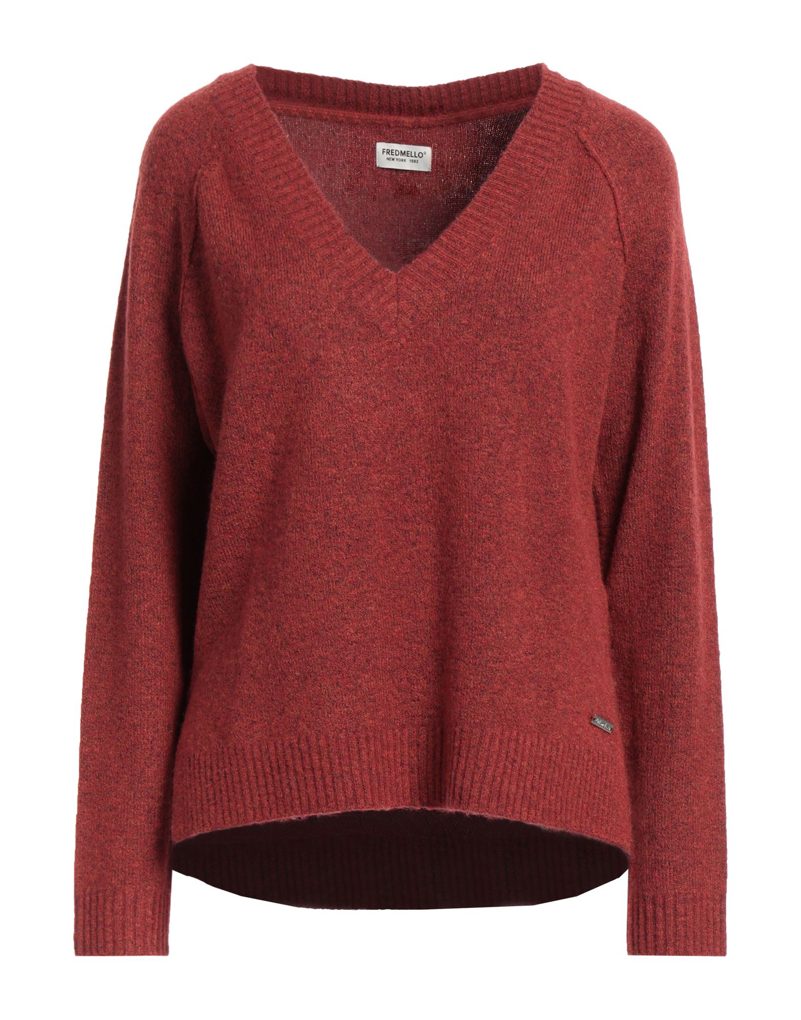 FRED MELLO Pullover Damen Ziegelrot von FRED MELLO