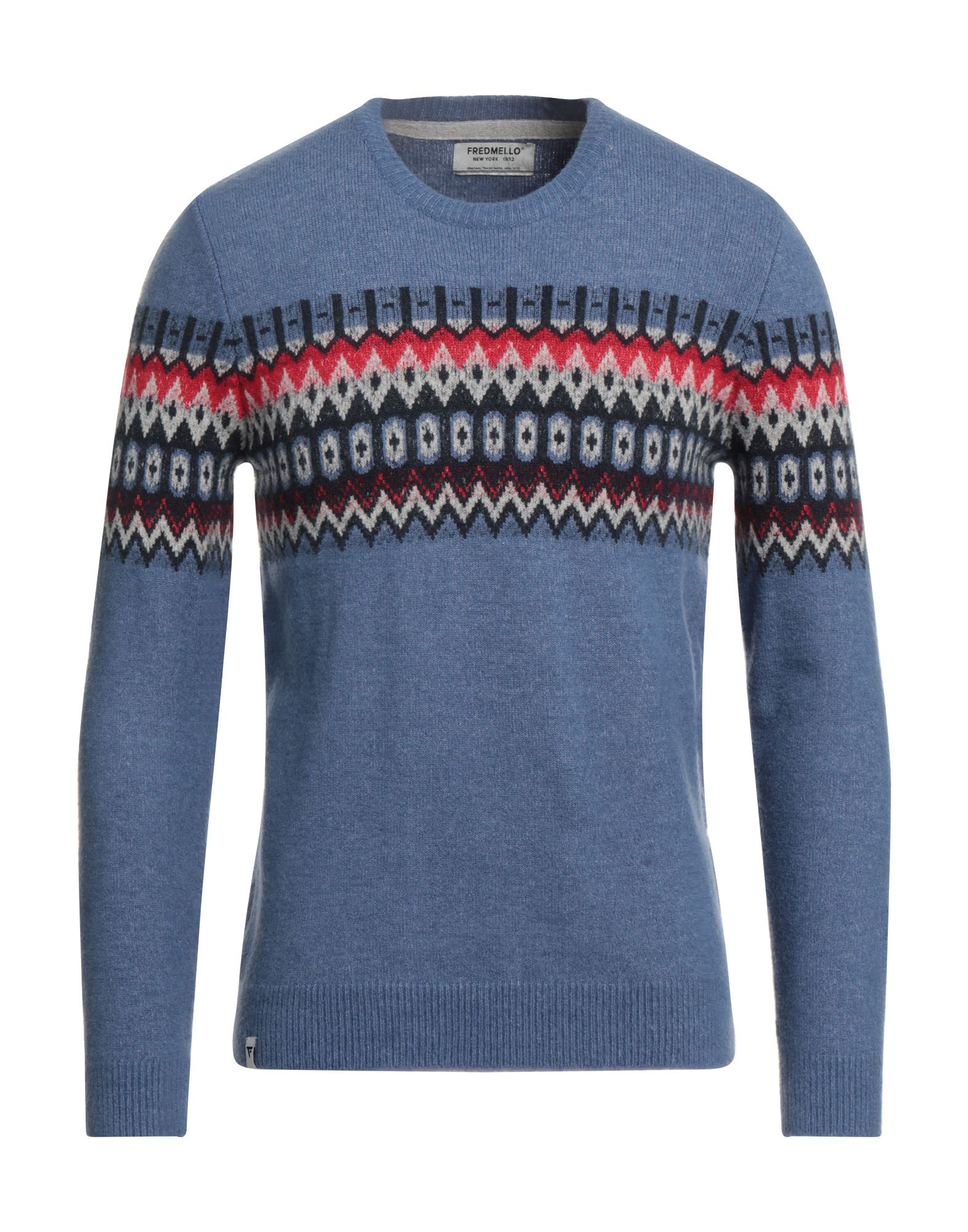 FRED MELLO Pullover Herren Blaugrau von FRED MELLO