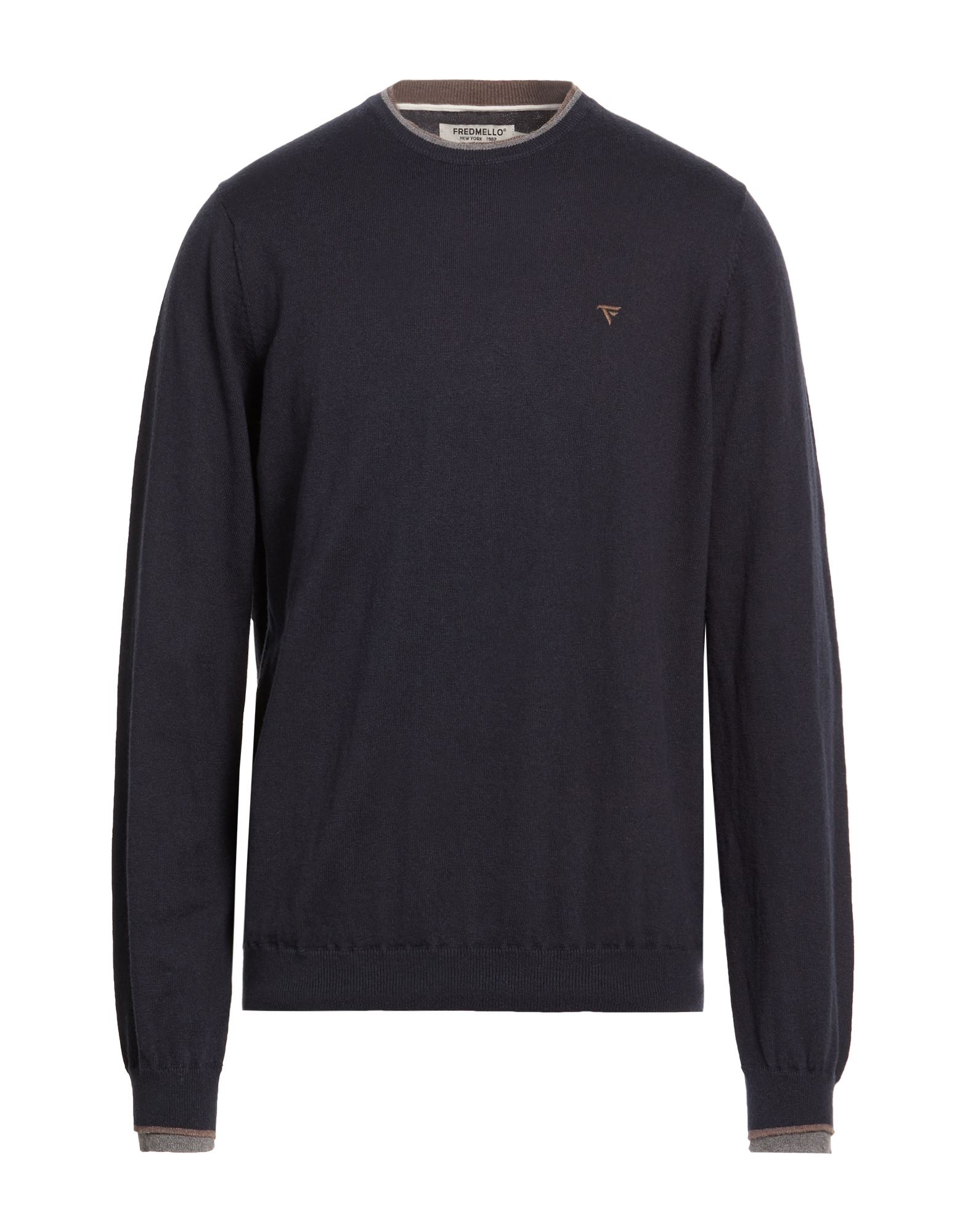 FRED MELLO Pullover Herren Marineblau von FRED MELLO