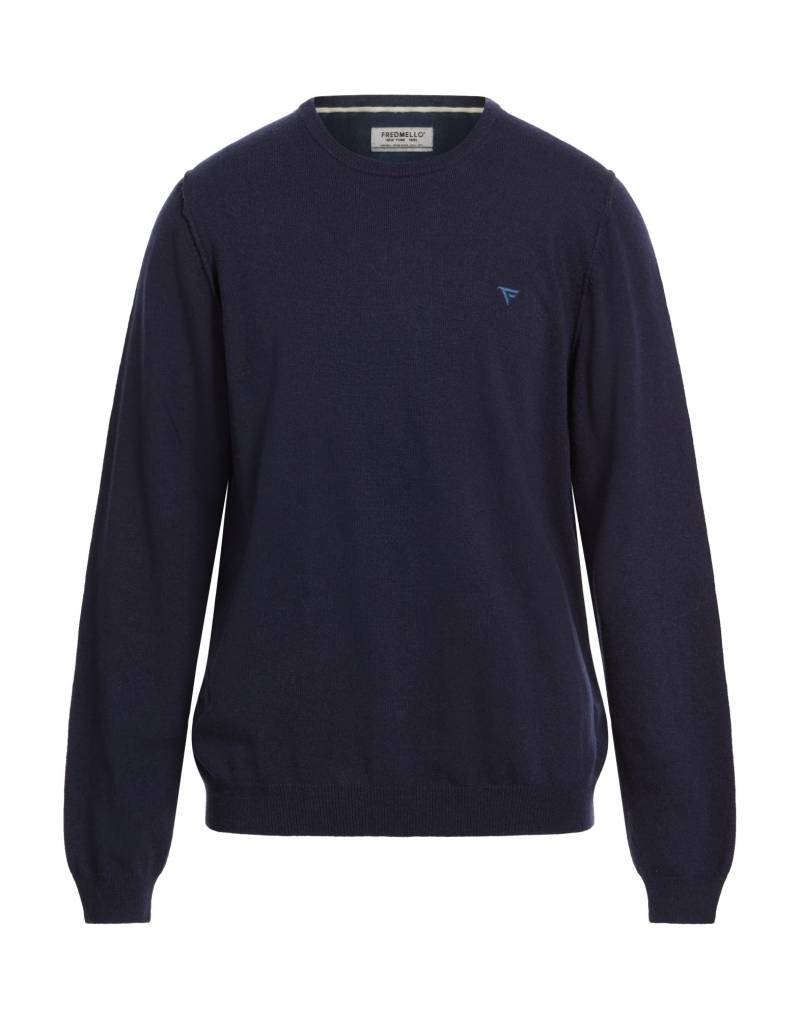 FRED MELLO Pullover Herren Marineblau von FRED MELLO