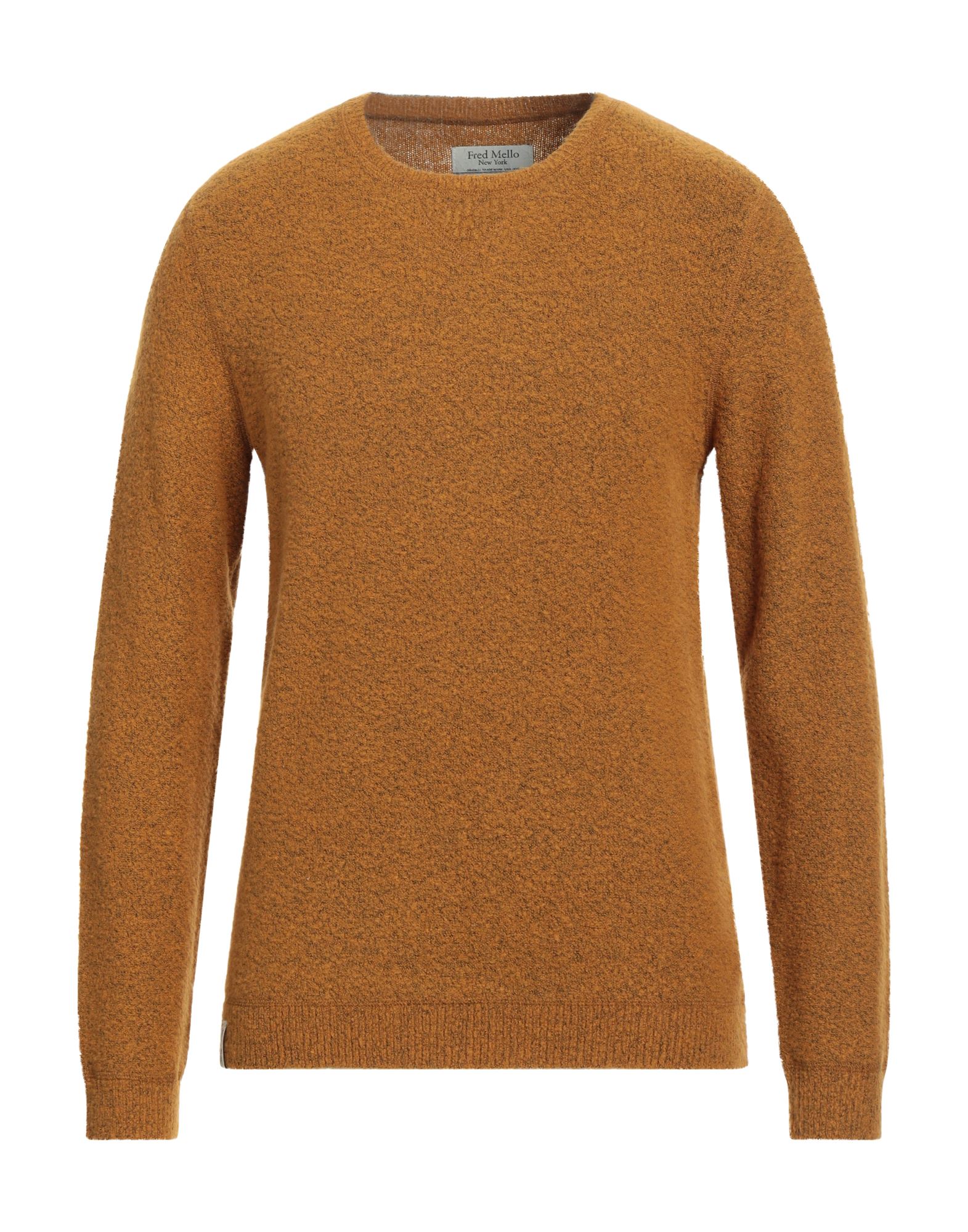 FRED MELLO Pullover Herren Senf von FRED MELLO