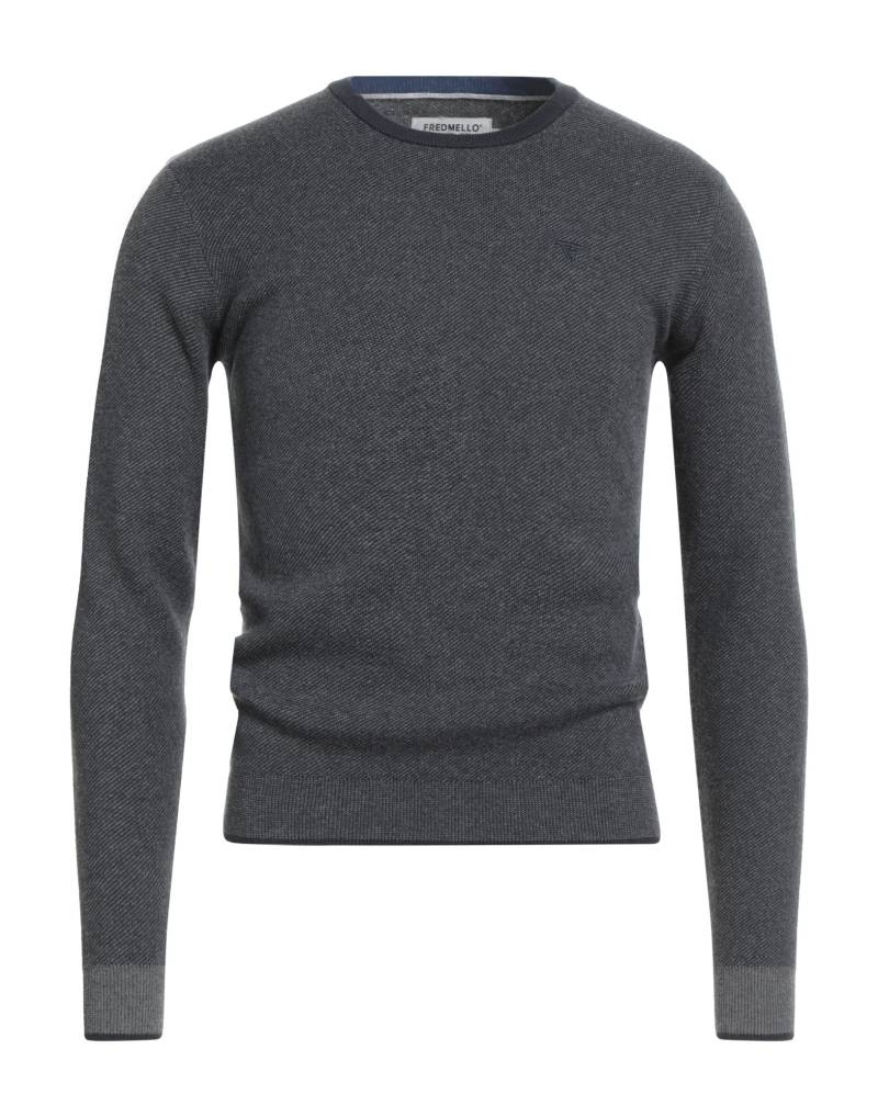 FRED MELLO Pullover Herren Taubenblau von FRED MELLO