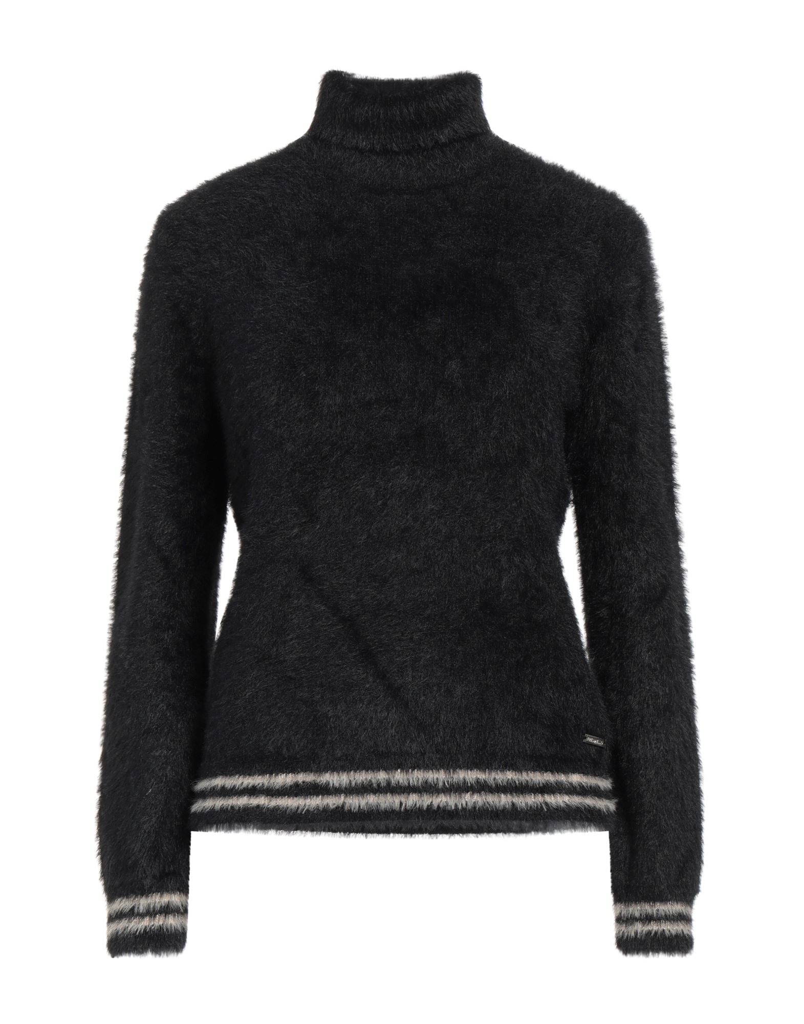 FRED MELLO Rollkragenpullover Damen Schwarz von FRED MELLO