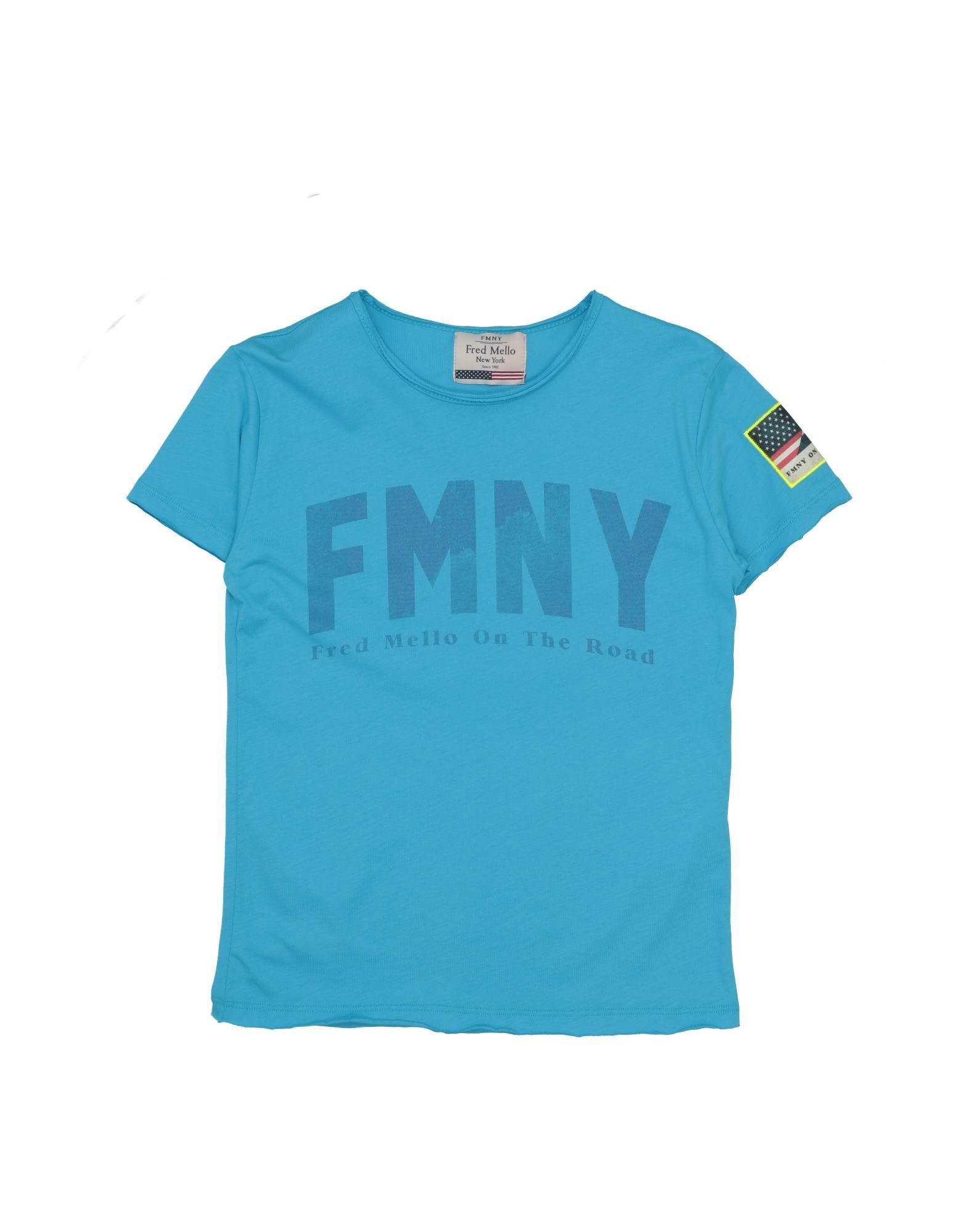 FRED MELLO T-shirts Kinder Azurblau von FRED MELLO