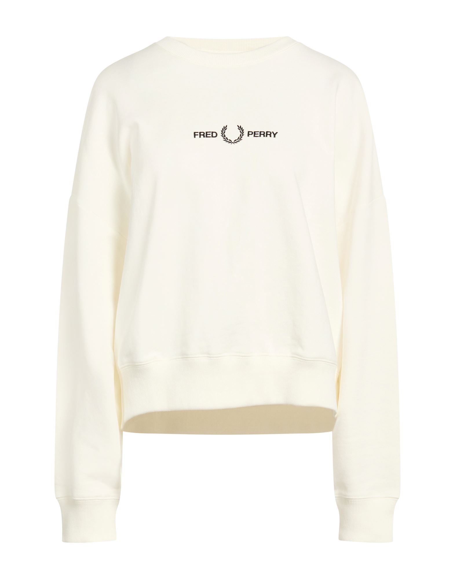 FRED PERRY Sweatshirt Damen Weiß von FRED PERRY