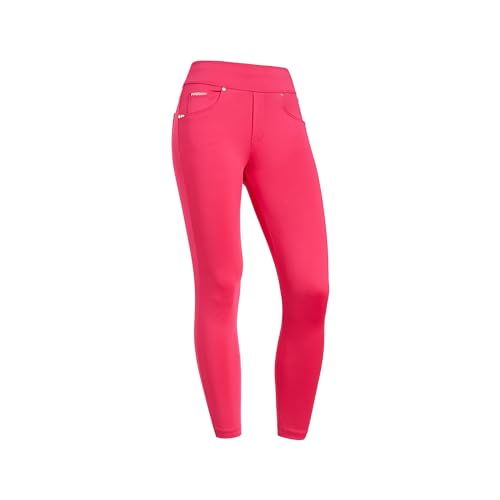 FREDDY Superskinny Leggings mit mittlerer Taille aus technischem Stoff, fuchsia, M von FREDDY