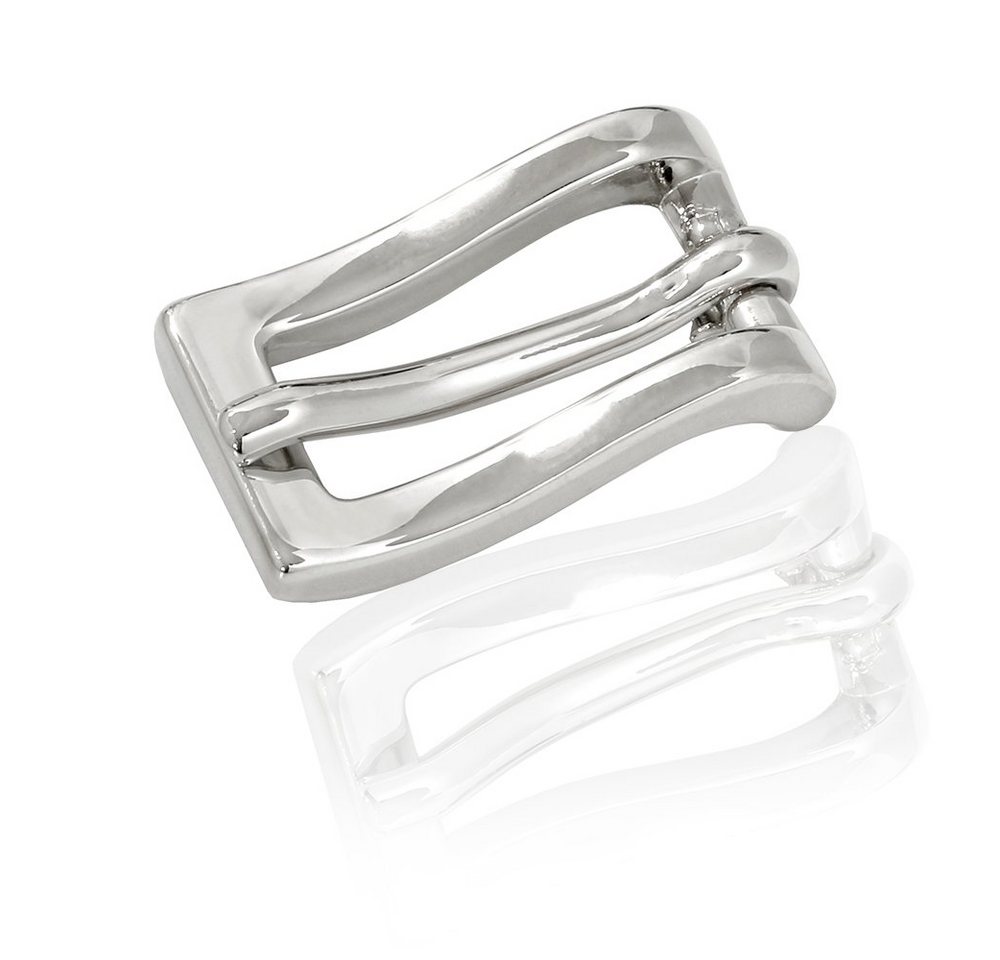 FREDERIC HERMANO Gürtelschnalle 10mm Metall Silber - Buckle Wave - 324407500020 von FREDERIC HERMANO