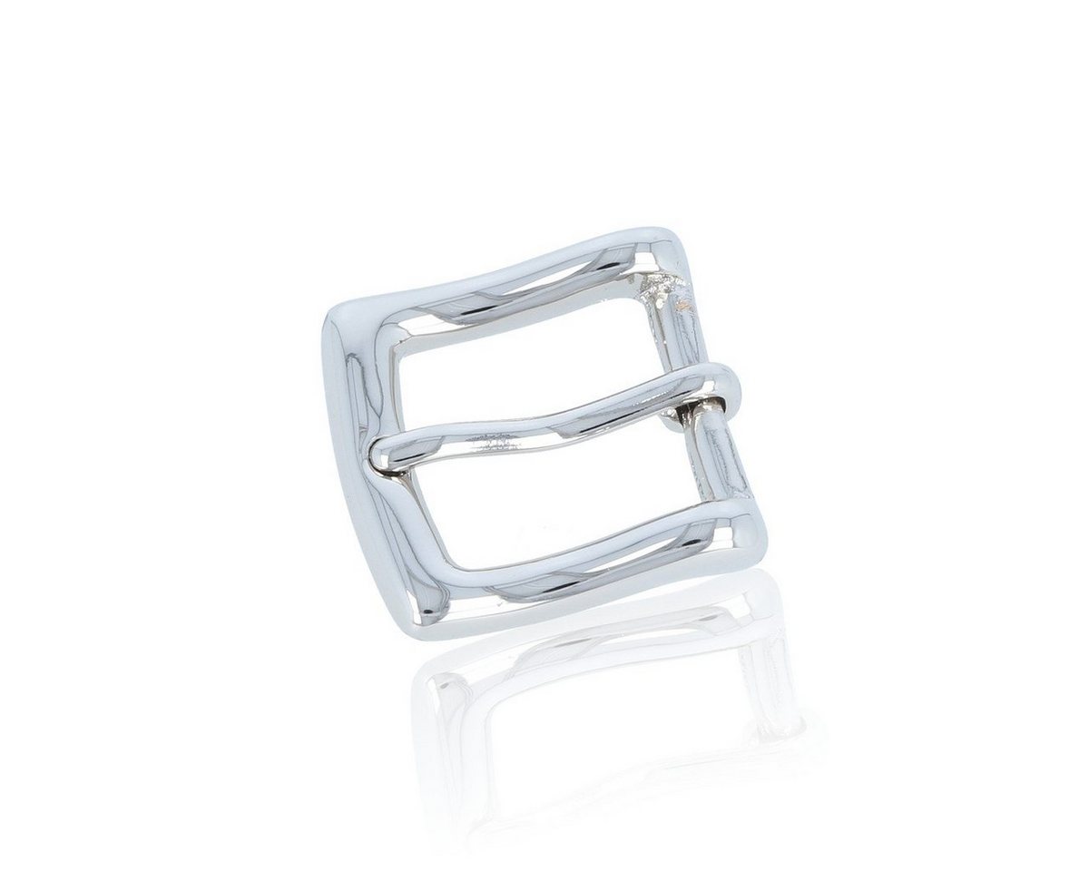 FREDERIC HERMANO Gürtelschnalle 20mm Messing Silber - Buckle Venezia - 314407500020 von FREDERIC HERMANO