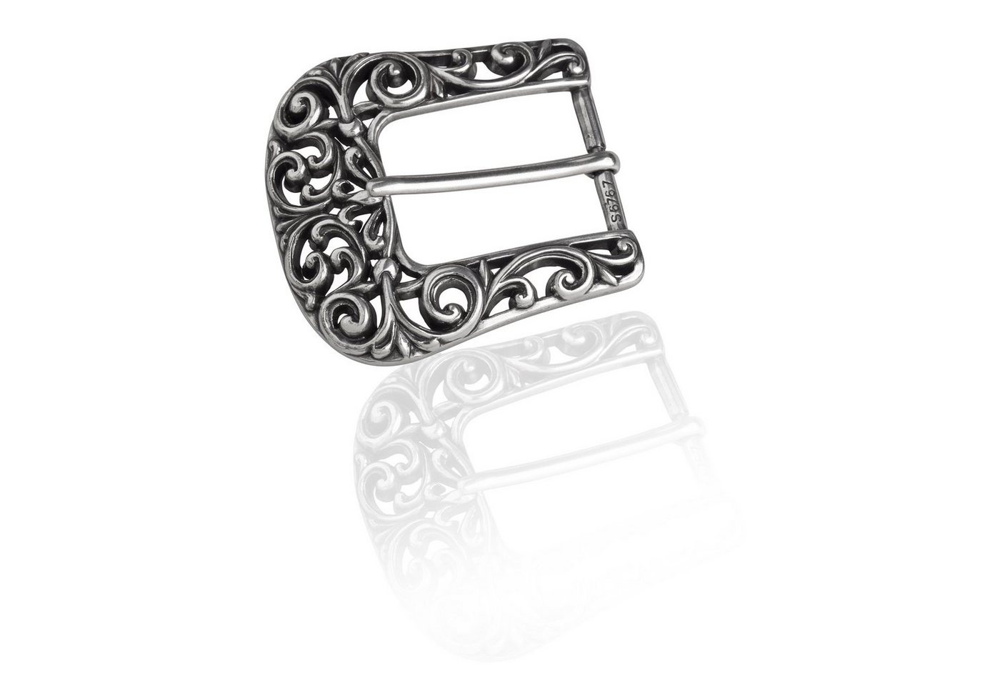 FREDERIC HERMANO Gürtelschnalle 30mm Metall Silber - Buckle Royal - 334107520020 von FREDERIC HERMANO