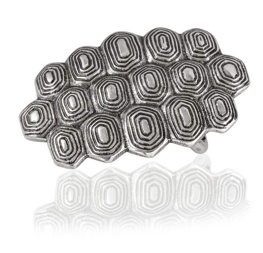 FREDERIC HERMANO Gürtelschnalle 30mm Zamak Silber - Buckle Turtle - 323407520020 von FREDERIC HERMANO