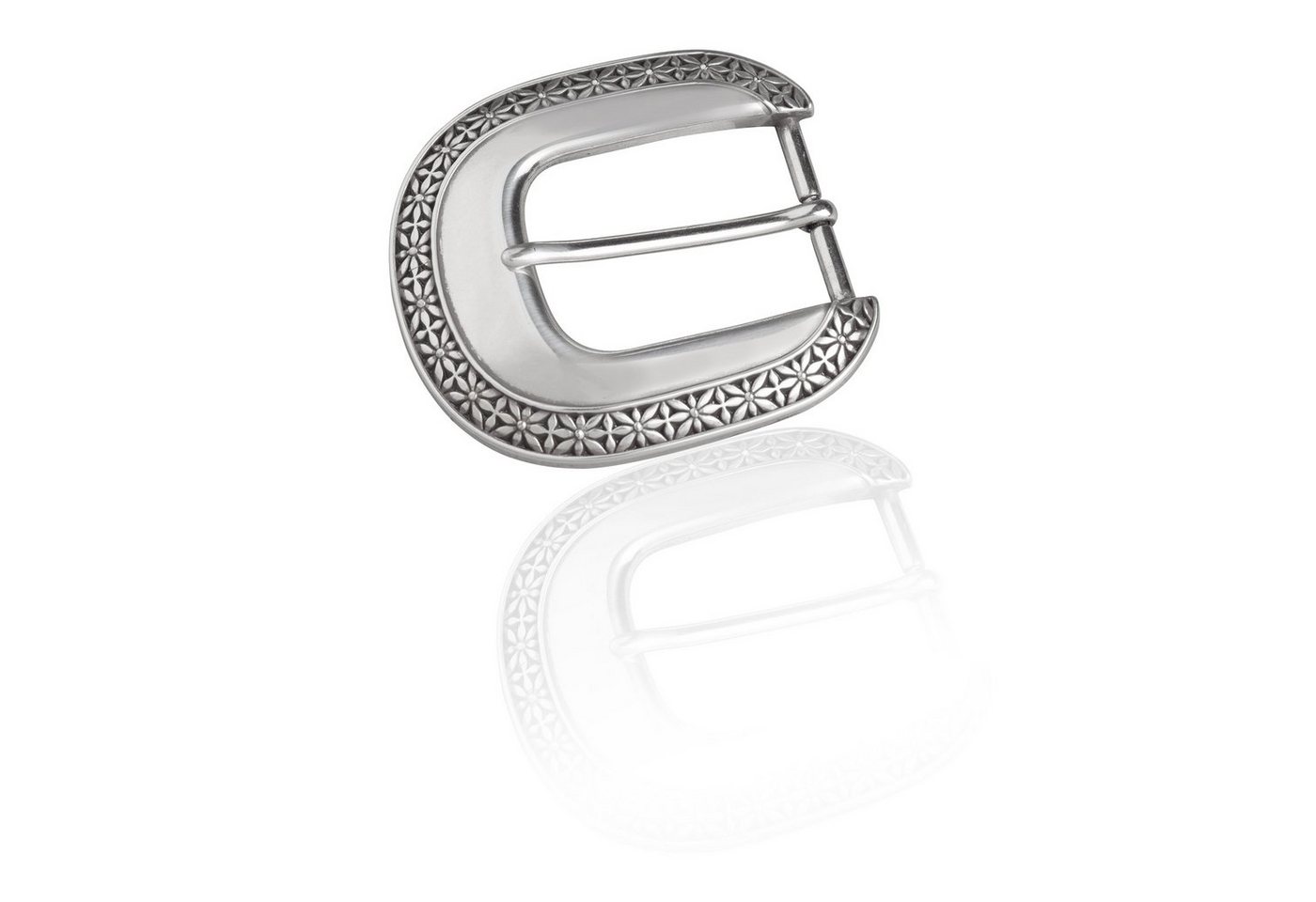 FREDERIC HERMANO Gürtelschnalle 35mm Metall Silber - Buckle Bourgeon - 334307520020 von FREDERIC HERMANO