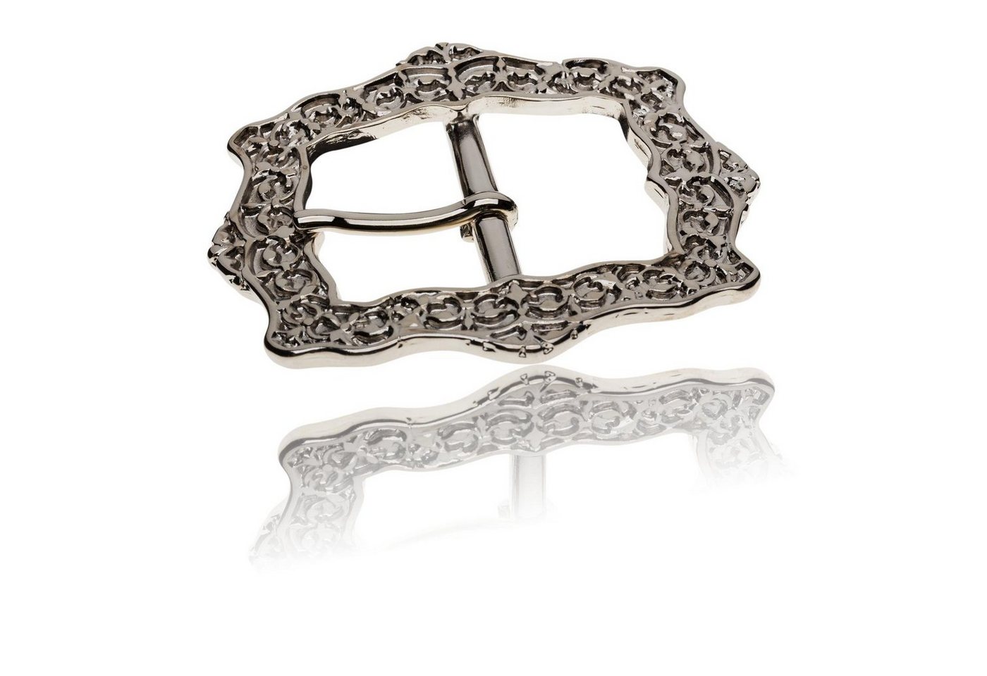 FREDERIC HERMANO Gürtelschnalle 35mm Metall Silber - Buckle Versailles - 328707500020 von FREDERIC HERMANO