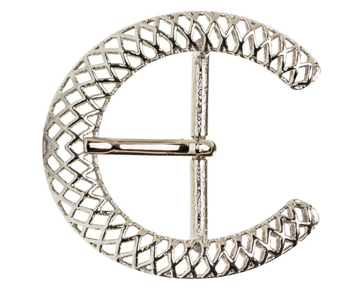 FREDERIC HERMANO Gürtelschnalle 40mm Messing Silber - Buckle Couronne - 335407500020 von FREDERIC HERMANO