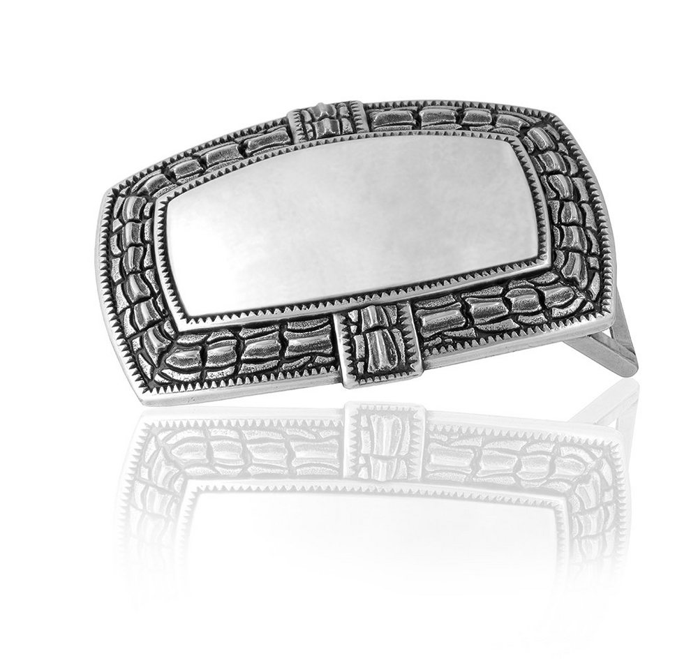 FREDERIC HERMANO Gürtelschnalle 40mm Metall Silber - Buckle Mirror - 323007530020 von FREDERIC HERMANO