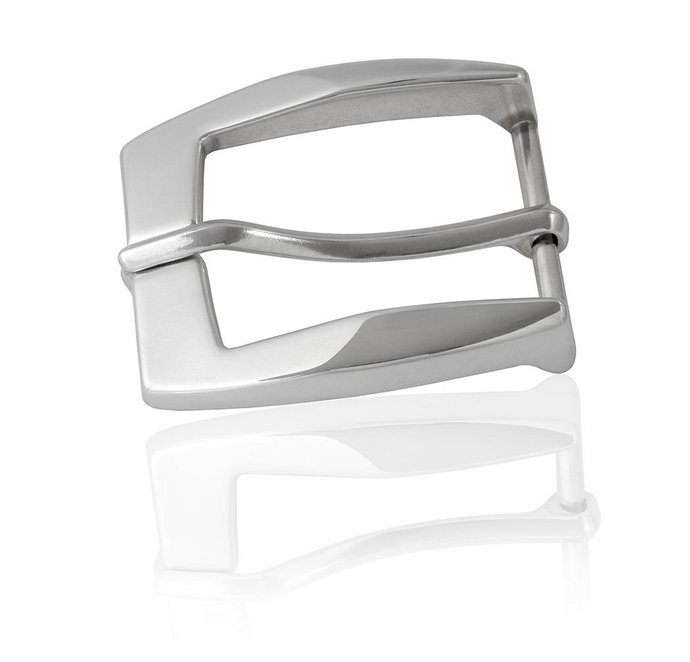 FREDERIC HERMANO Gürtelschnalle 40mm Zink Silber - Buckle Classy - 311807500020 von FREDERIC HERMANO