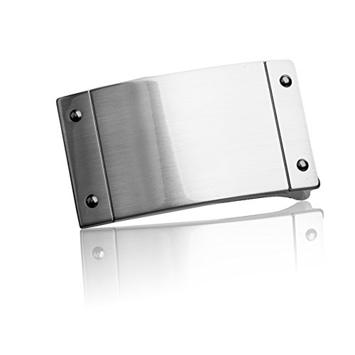 Gürtelschnalle Buckle 30mm Metall Silber Anthrazit - Buckle Board - Dornschliesse Für Gürtel Mit 3cm Breite - Silberfarben Anthrazit von FREDERIC HERMANO