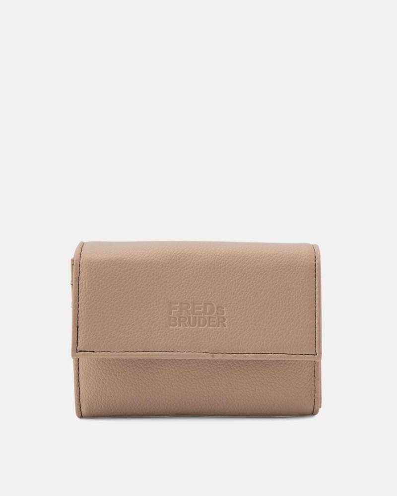 FREDsBRUDER - Bestie Collection Portemonnaie Bestie Wallet With Lock Powder Taupe Taupe von FREDsBRUDER