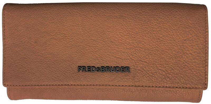 FREDsBRUDER - Fredsbruder Wallet Easy Iconic Damenbörse echt Leder cognac Braun von FREDsBRUDER