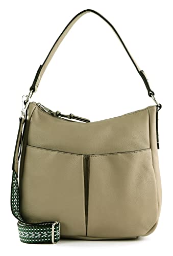 FREDsBRUDER Bloomfield Schultertasche Leder 33 cm, Good Grey, Einheitsgröße von FREDsBRUDER