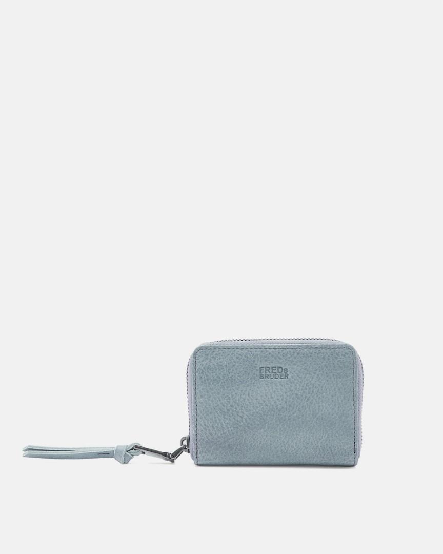 FREDsBRUDER - My Old Friend Collection Börsen Mit Reißverschluß My Old Friend Nugget Sky Blue Bleu von FREDsBRUDER