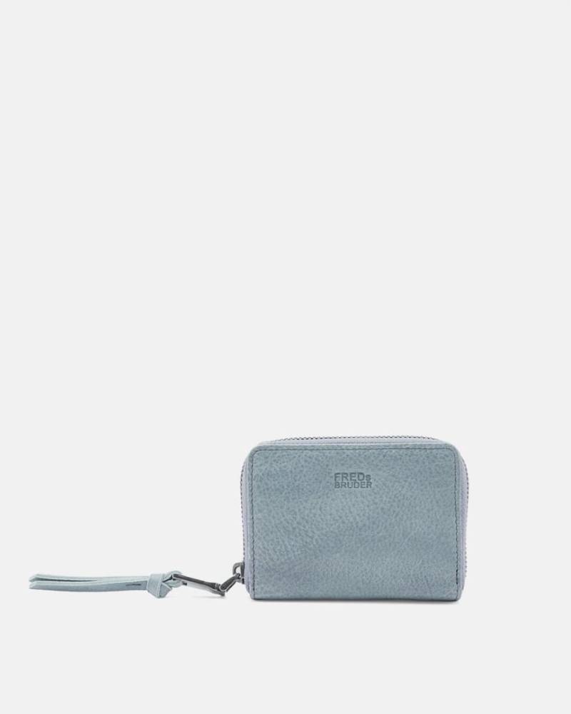 FREDsBRUDER - My Old Friend Collection Börsen Mit Reißverschluß My Old Friend Nugget Sky Blue Bleu von FREDsBRUDER