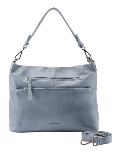FREDsBRUDER My Old Friend Hobo With Front Zipper Sky Blue von FREDsBRUDER