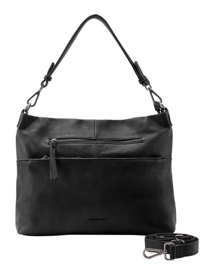 FREDsBRUDER Schultertasche Hobo With Front Zipper, aus echtem Leder von FREDsBRUDER