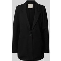 FREE/QUENT Blazer aus Viskose-Leinen-Mix Modell 'Luigi' in Black, Größe L von FREE/QUENT