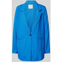 FREE/QUENT Blazer aus Viskose-Leinen-Mix Modell 'Luigi' in Royal, Größe L von FREE/QUENT