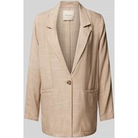 FREE/QUENT Blazer aus Viskose-Leinen-Mix Modell 'Luigi' in Sand, Größe XL von FREE/QUENT