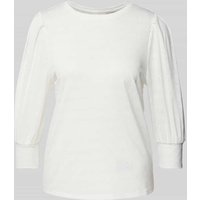 FREE/QUENT Longsleeve mit Rundhalsausschnitt Modell 'Ballon' in Weiss, Größe L von FREE/QUENT