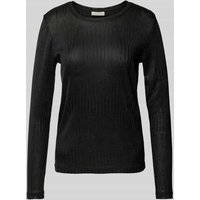 FREE/QUENT Longsleeve mit Rundhalsausschnitt Modell 'MATTER' in Black, Größe L von FREE/QUENT