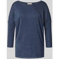 FREE/QUENT Strickpullover aus Viskose-Mix mit 3/4-Arm Modell 'JONE' in Blau Melange, Größe L FREE/QUENT Strickpullover aus Viskose-Mix mit 3/4-Arm Modell 'JONE' in Blau Melange, Größe L von FREE/QUENT