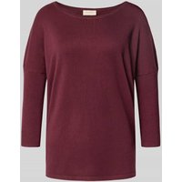 FREE/QUENT Strickpullover aus Viskose-Mix mit 3/4-Arm Modell 'JONE' in Bordeaux, Größe M FREE/QUENT Strickpullover aus Viskose-Mix mit 3/4-Arm Modell 'JONE' in Bordeaux, Größe M von FREE/QUENT