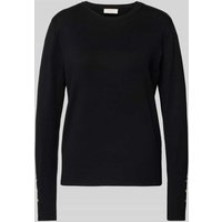 FREE/QUENT Strickpullover mit Rundhalsausschnitt Modell 'KATIE' in Black, Größe XXL von FREE/QUENT